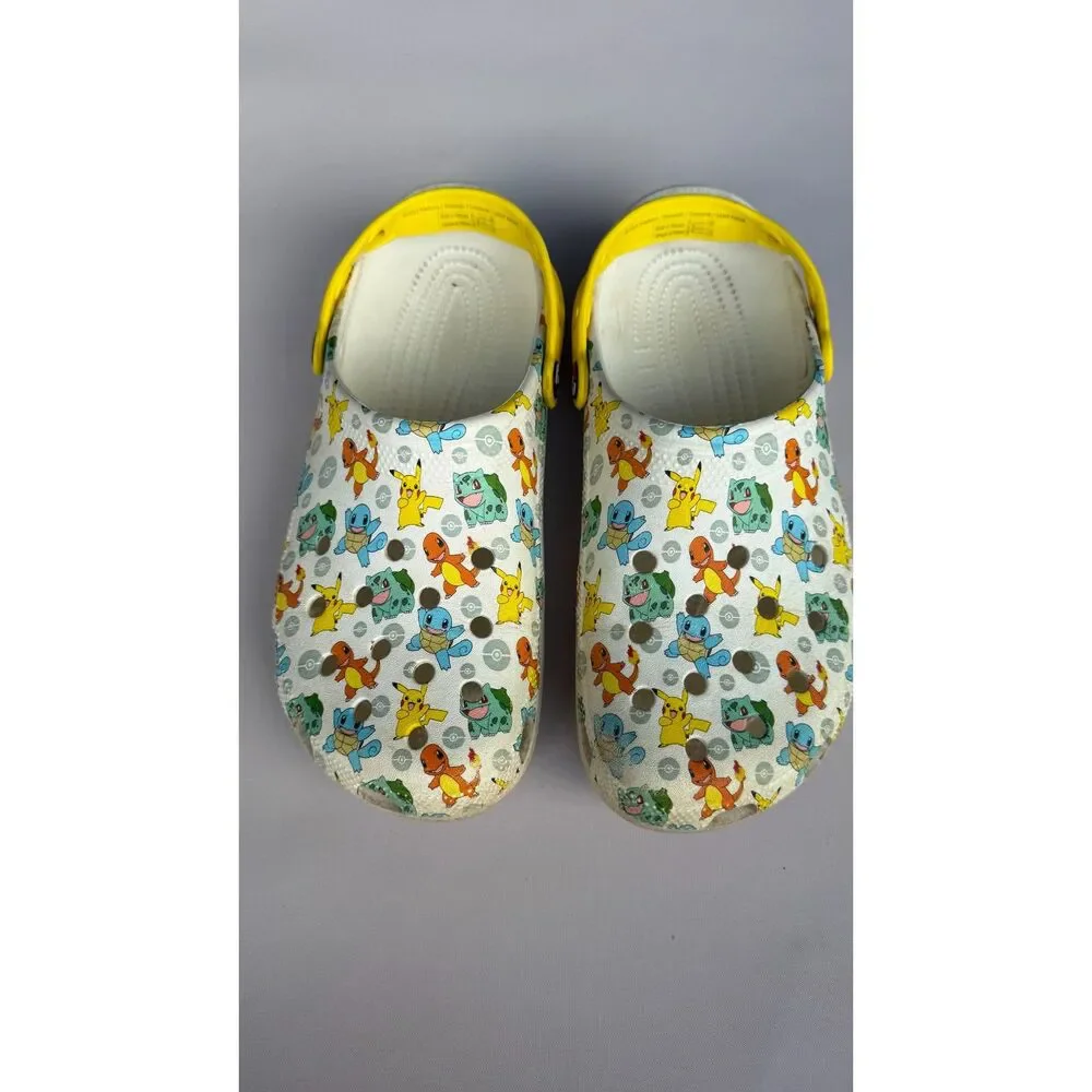 Pokemon x Crocs Classic Clogs Mens 9 Womens 11 Pikachu Starter Characters